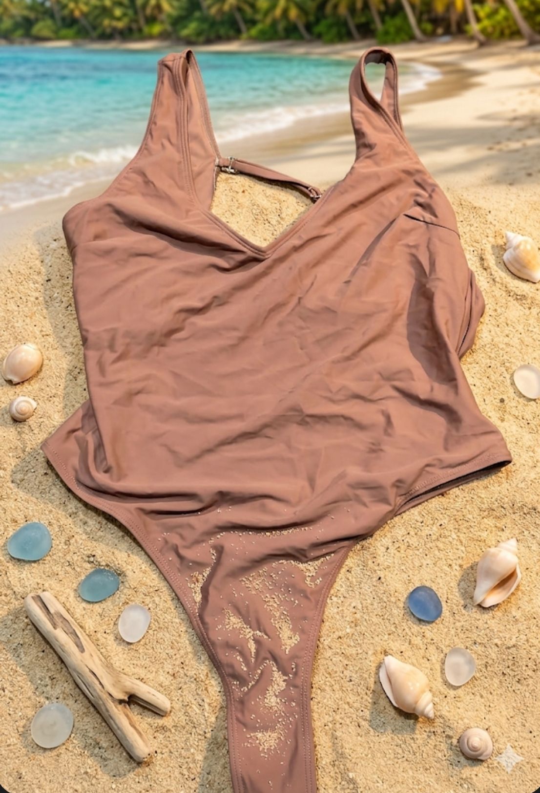 Traje de baño 1 pieza | café 