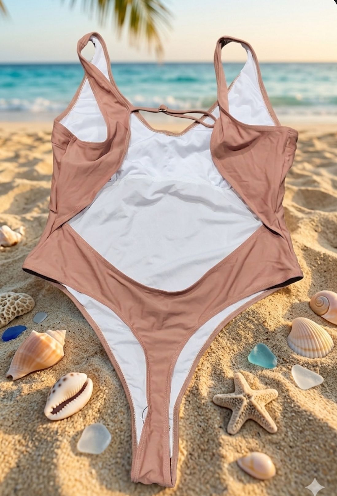 Traje de baño 1 pieza | café 