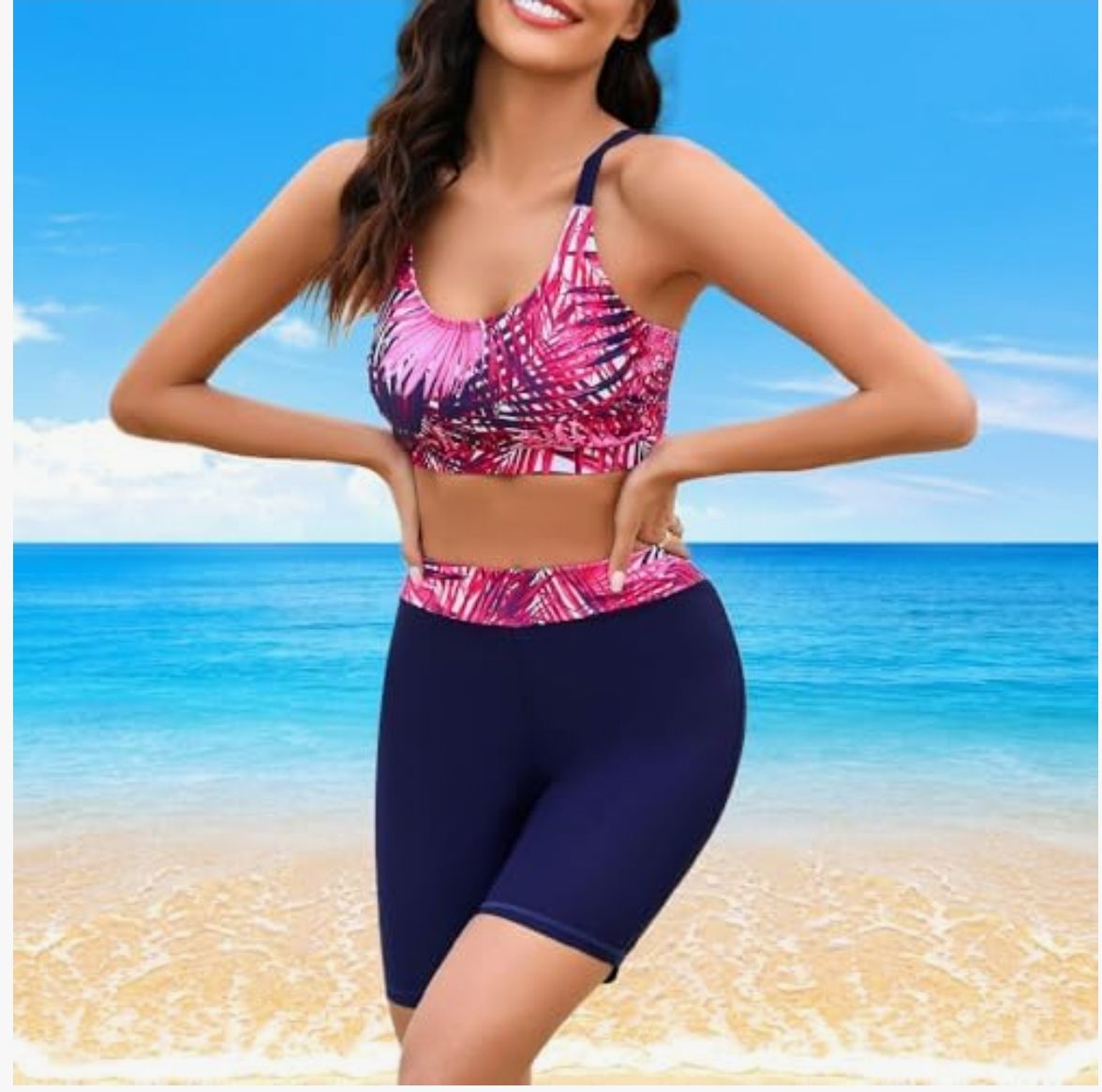 Trajes de Baño Deportivo para Mujer,3 Piezas