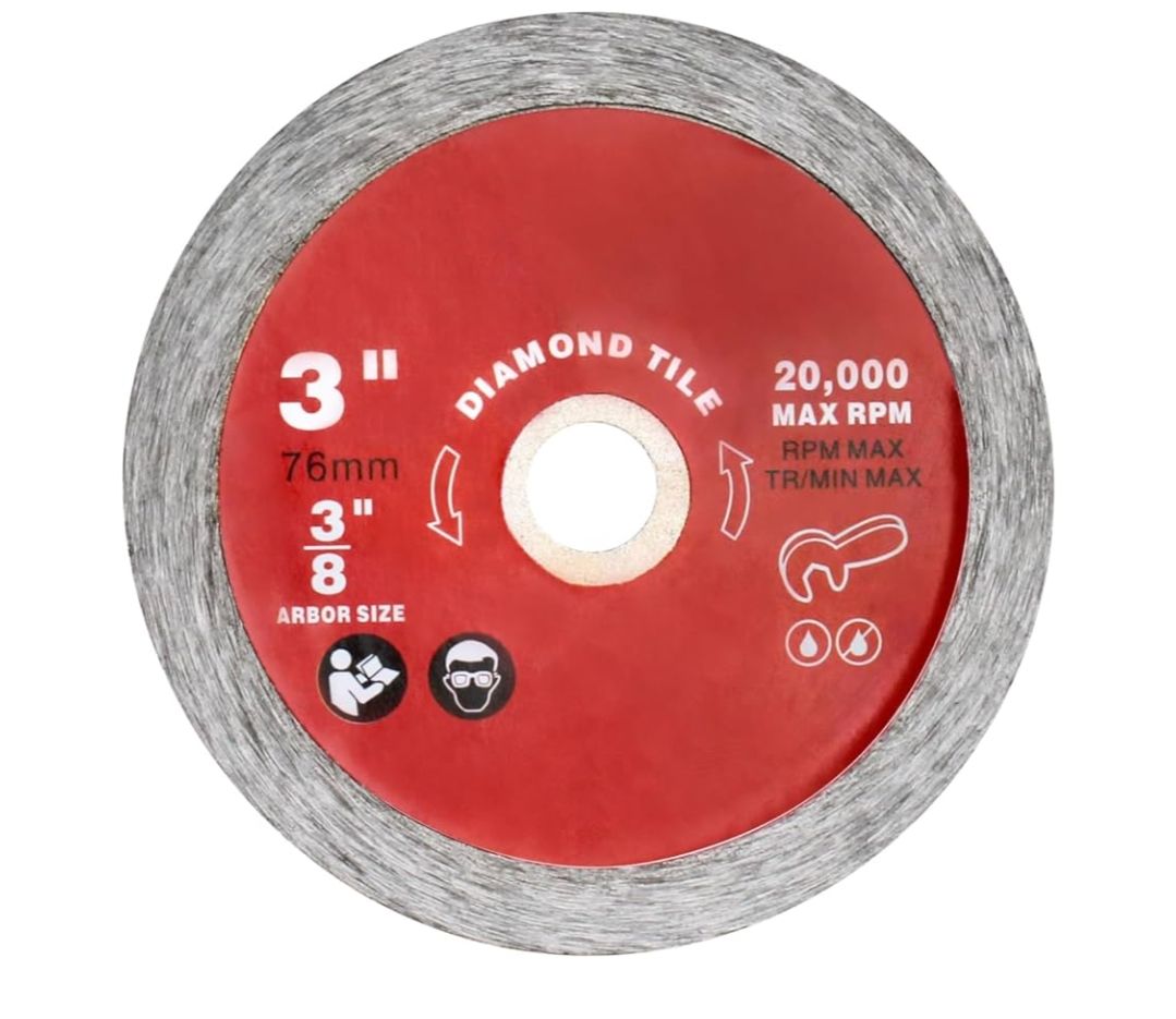 Hoja de azulejo de diamante de 3 pulgadas