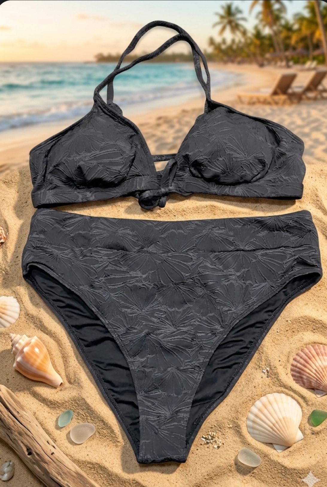 Traje de baño 2 piezas | Gris