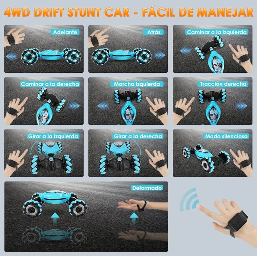 Juguete Coche de Control Remoto Niños, 4WD