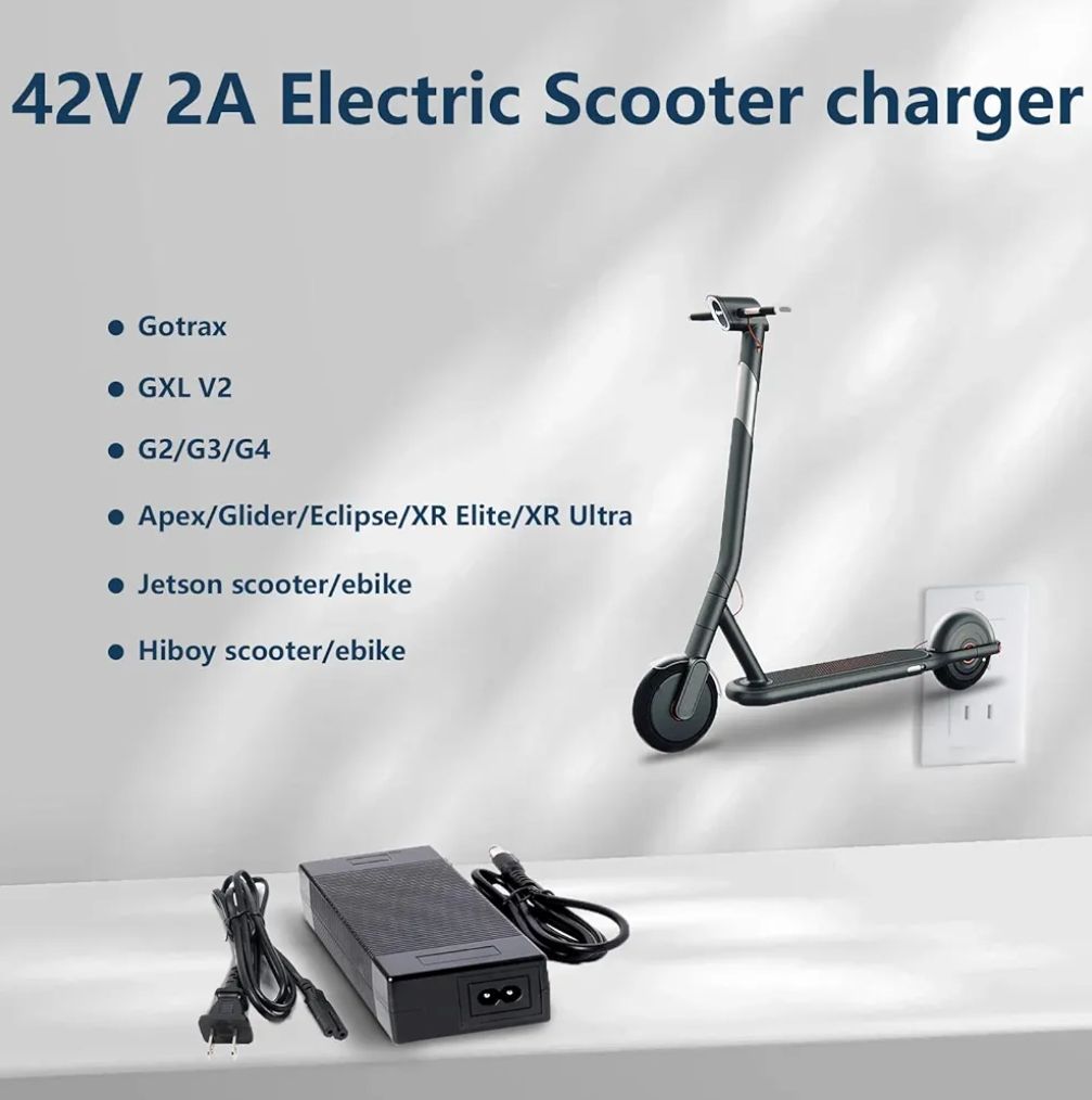 Cargador de Scooter eléctrico de 42 V 2 A
