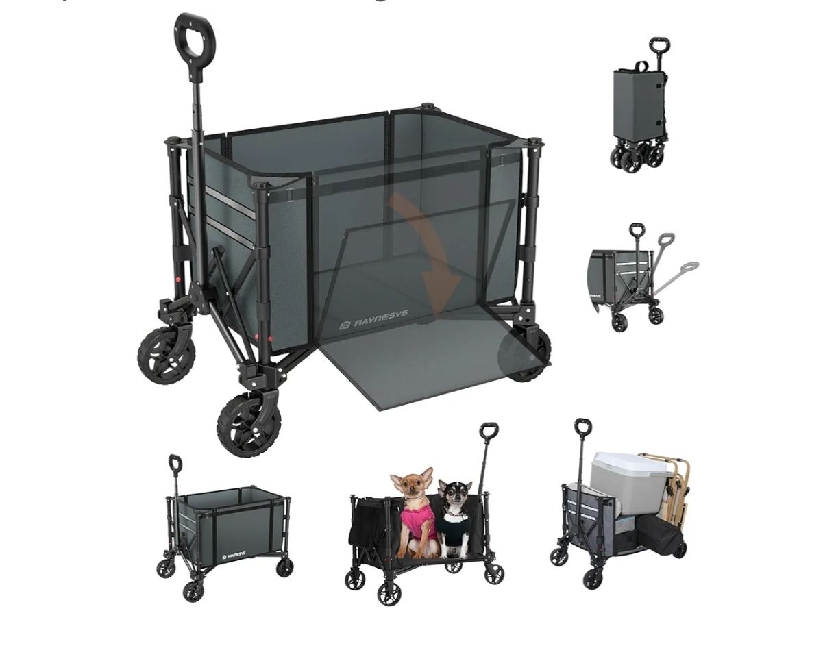 Carro plegable con ruedas de 200 libras 