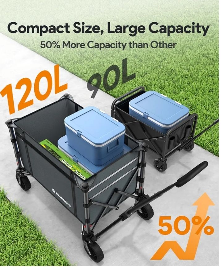 Carro plegable con ruedas de 200 libras 