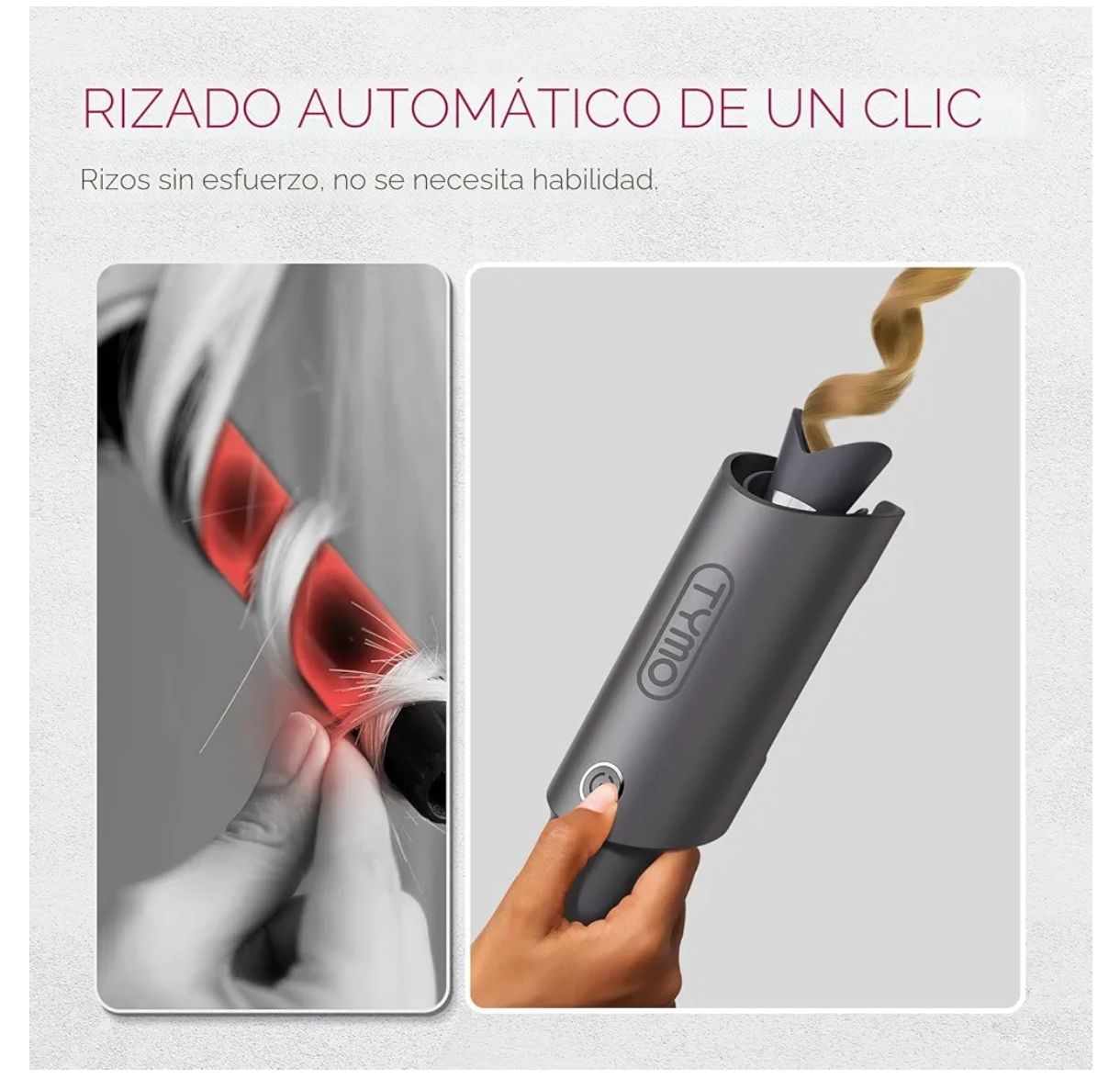 TYMO CURLPRO - Rizador giratorio automático