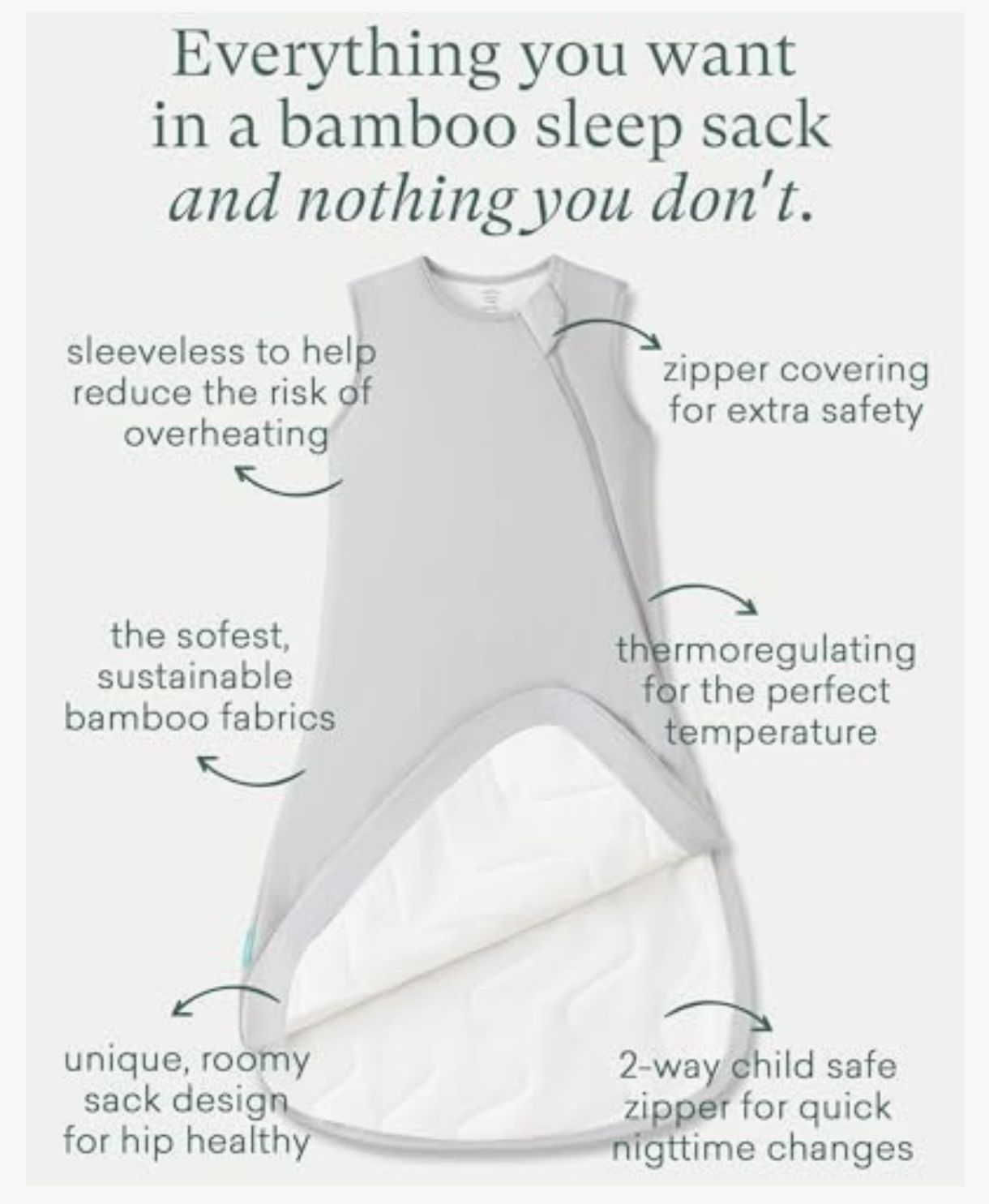 PurComfy - Saco de dormir supersuave de 1.0 TOG