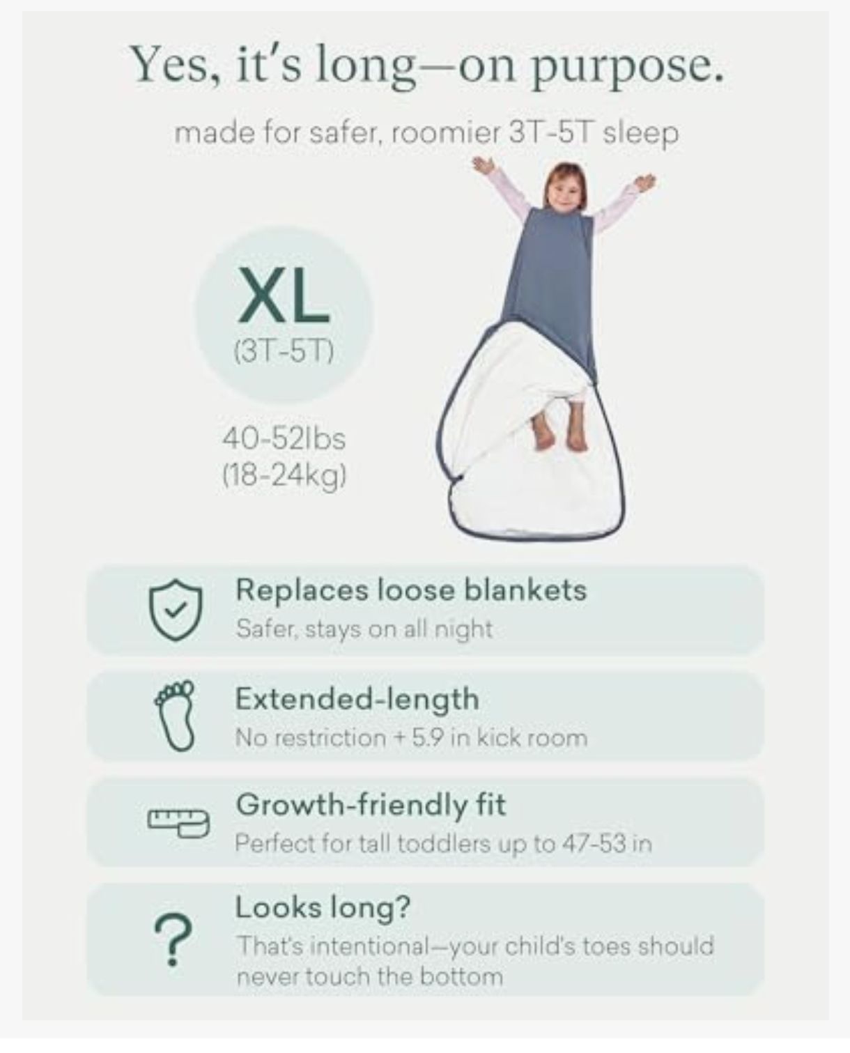 PurComfy - Saco de dormir supersuave de 1.0 TOG