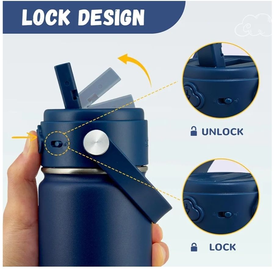 COKTIK Paquete de 2 botellas de agua para niños