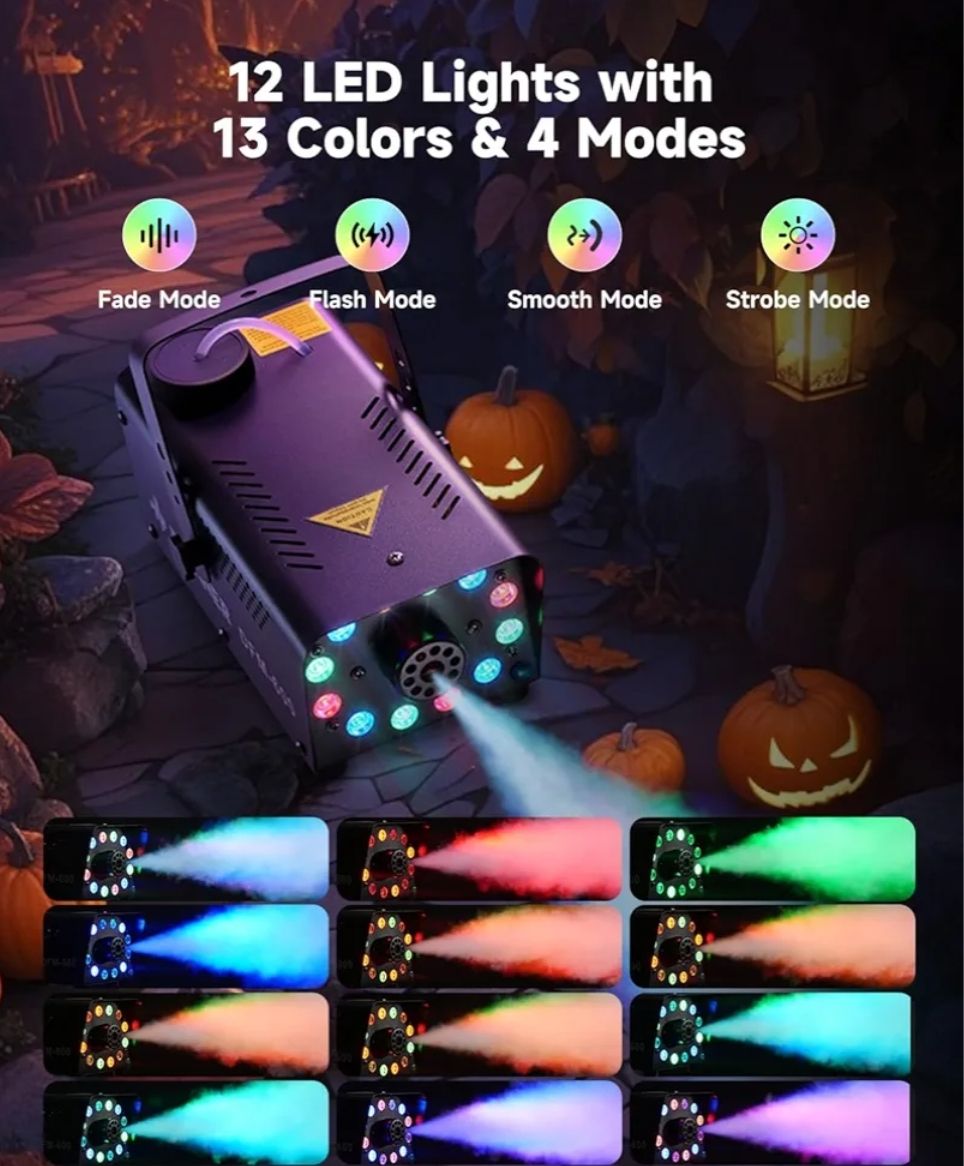 Donner - Máquina de niebla de 600 W, 3000 CFM