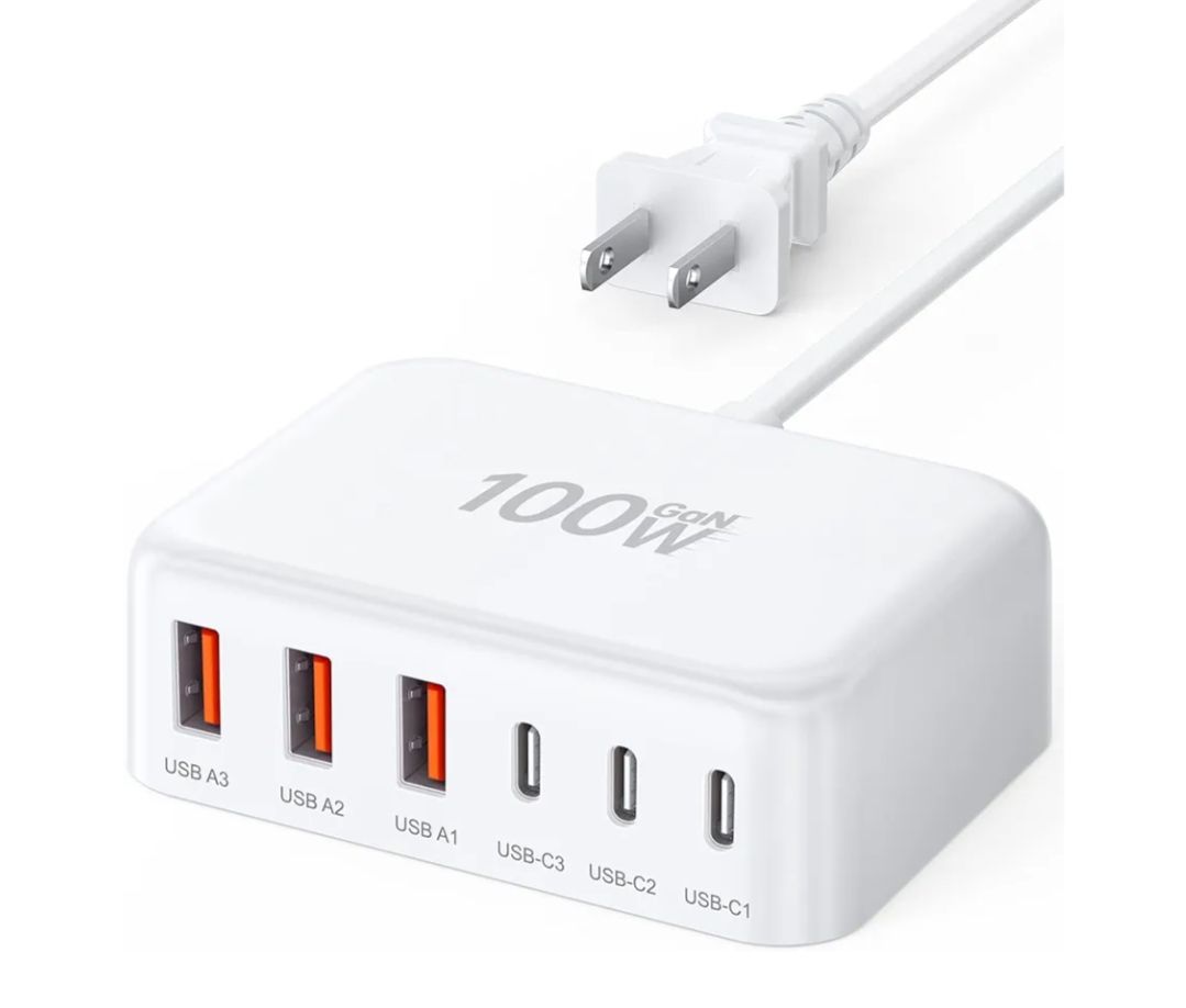 Cargador rápido USB C, bloque de estación de carga