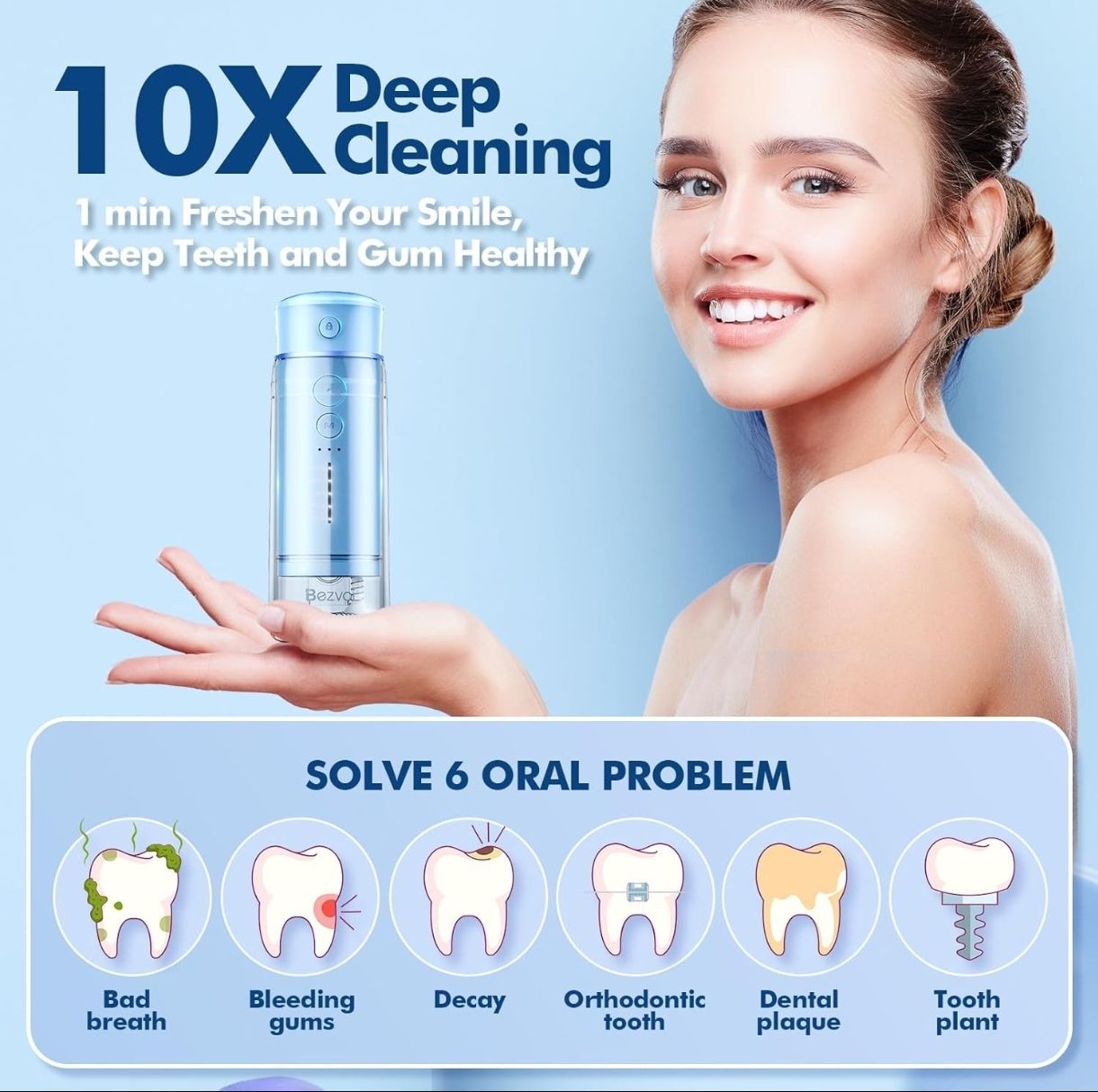 Water Flosser Mini Inalámbrico Portátil