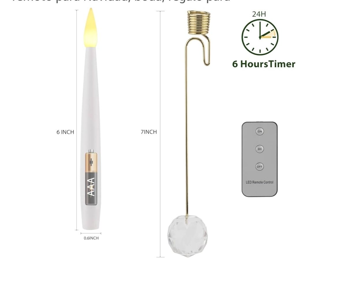 Velas de árbol de Navidad LUSHARBOR