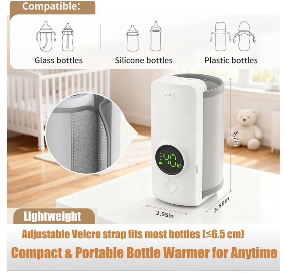 Calentador de botellas portátil de calentamiento rápido