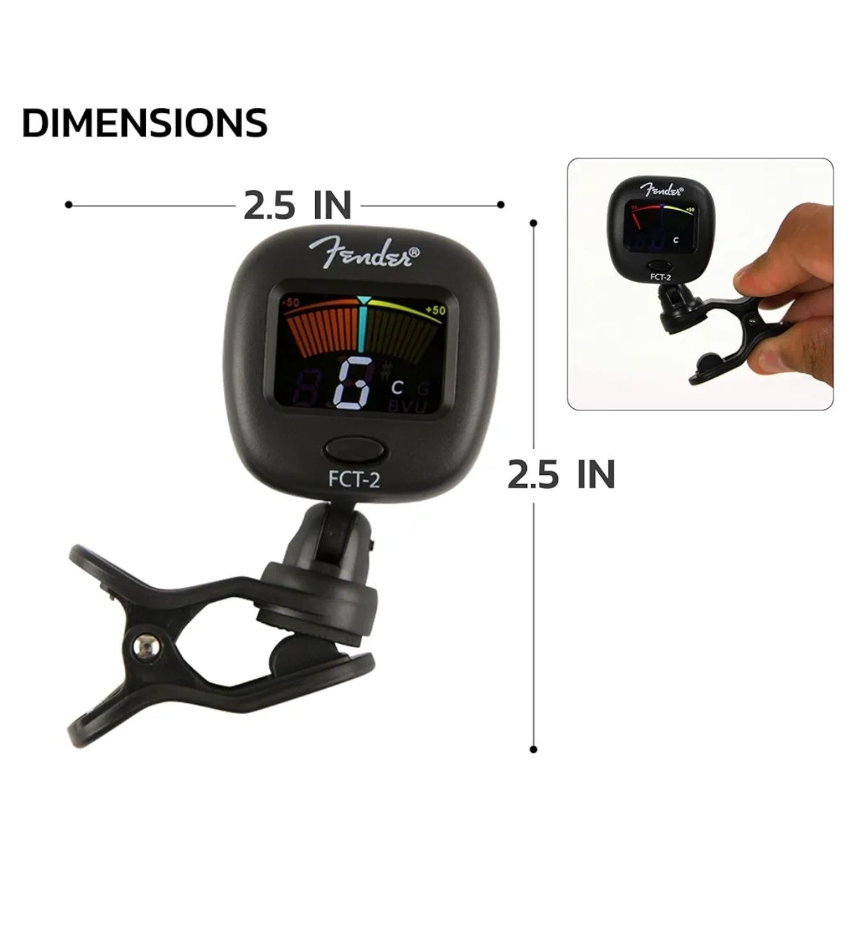 Fender FT-2 Pro Clip On Sintonizador