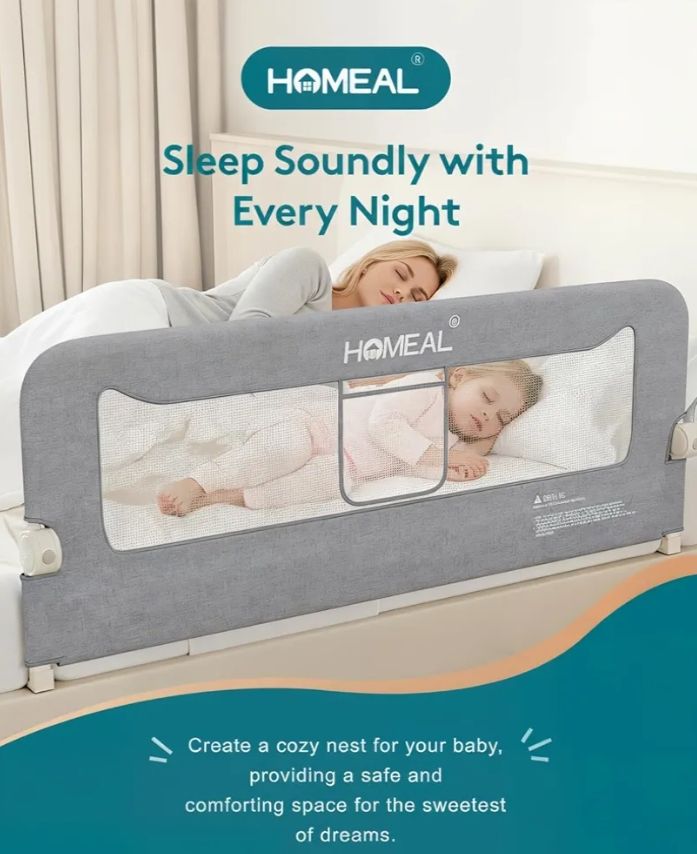 HOMEAL Riel de cama para niños pequeños