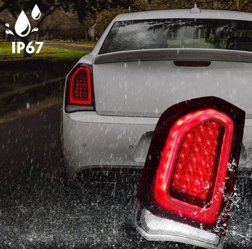 FIONE Luz trasera completa LED compatible con Chrysler 300/300C 2015-2023