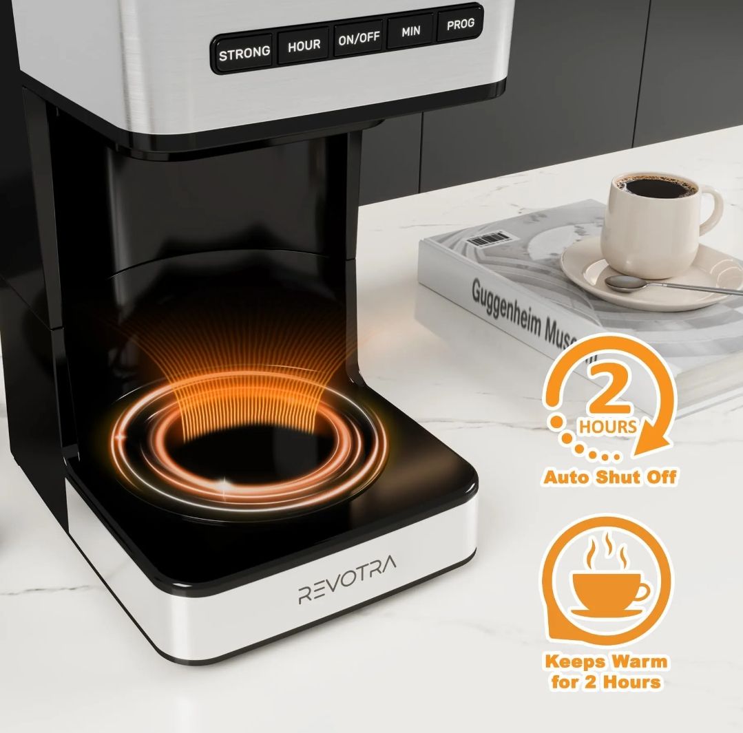 Cafetera Programable Revotra de 12 Tazas