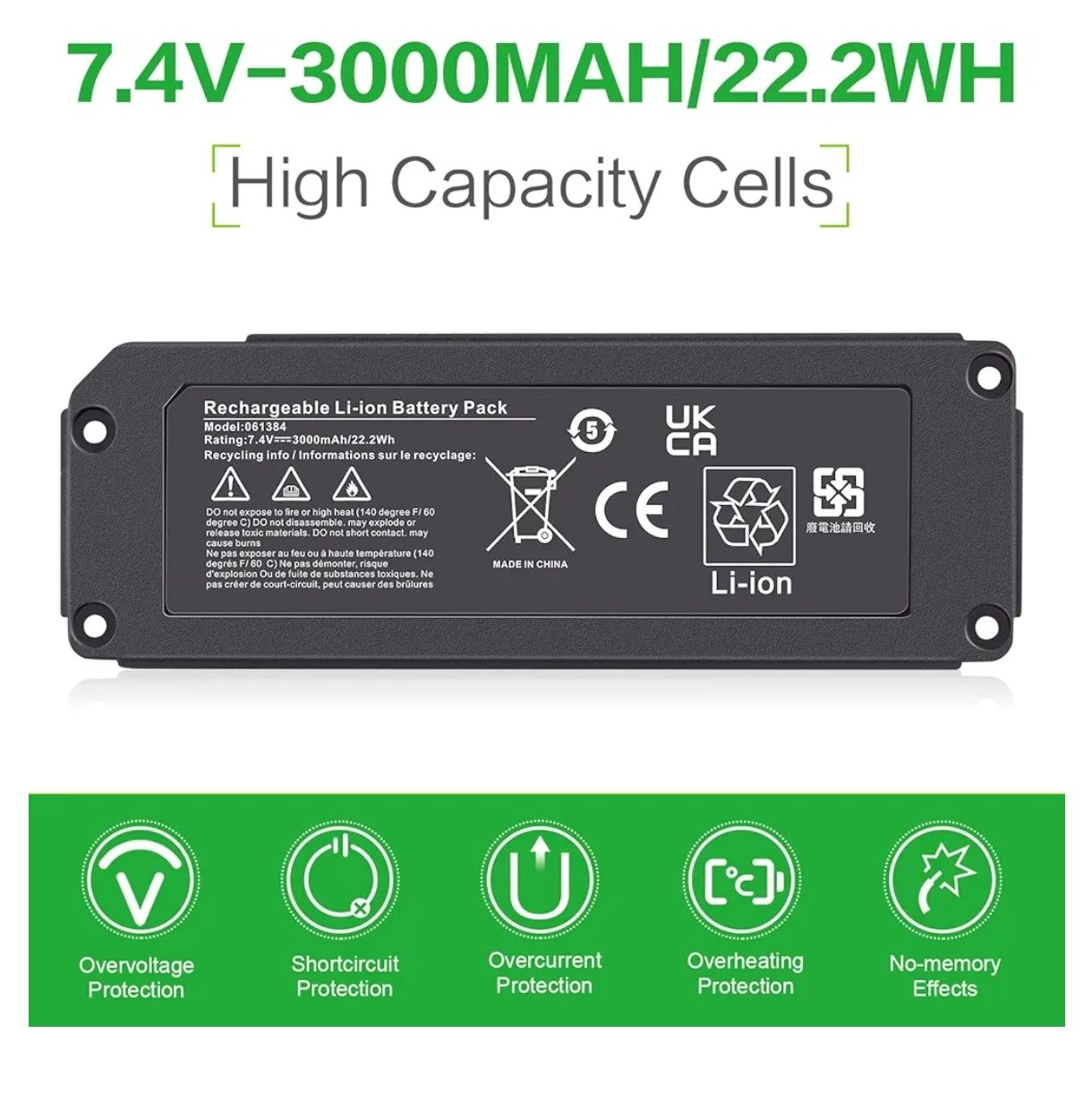 Fancy Buying - Batería de 7,4 V 22,2 Wh 061385