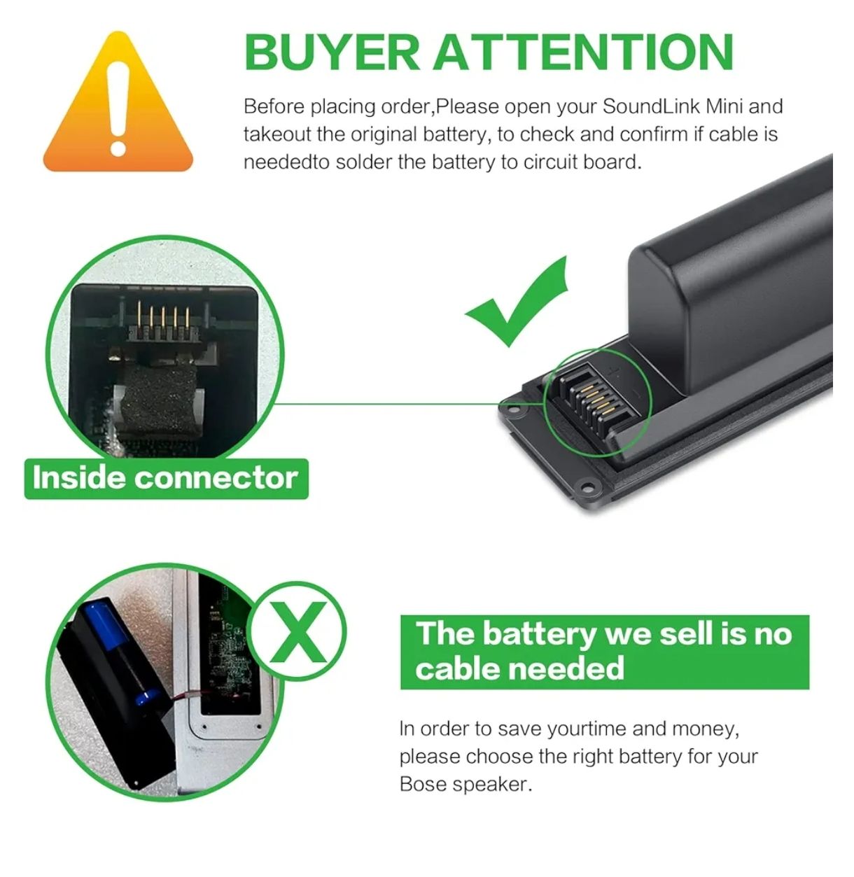 Fancy Buying - Batería de 7,4 V 22,2 Wh 061385