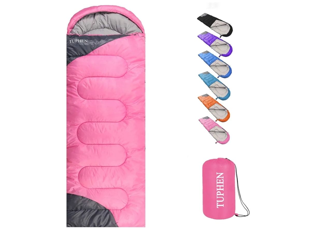 uphen- Sacos de dormir para adultos, niños y niñas, mochileros