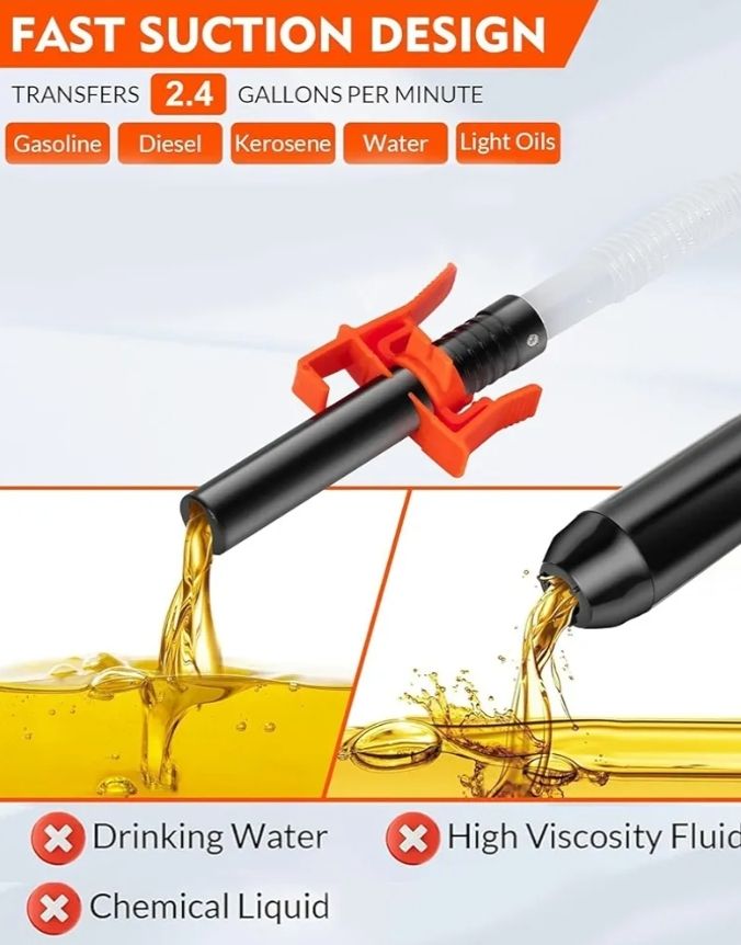 Bomba de transferencia de combustible portátil de 3.0 GPM