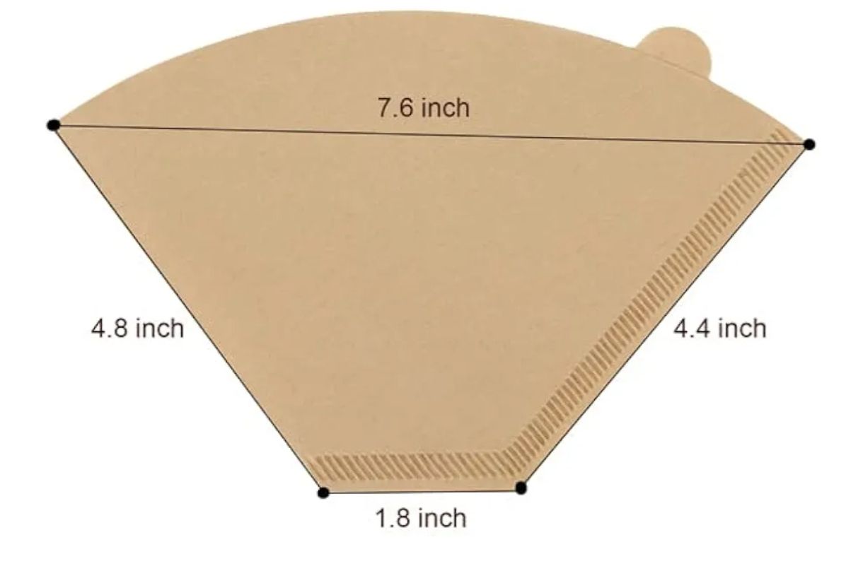 100 filtros desechables de papel de café