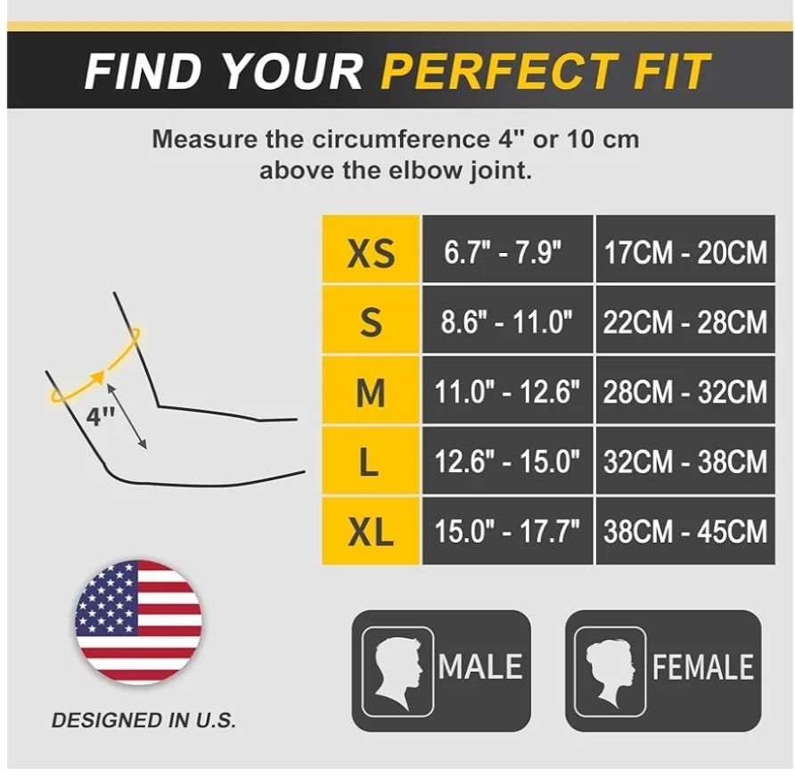 CAMBIVO 2 pares de coderas de tenis para mujeres y hombres