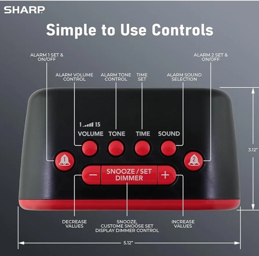 Sharp Big Bang - Reloj despertador