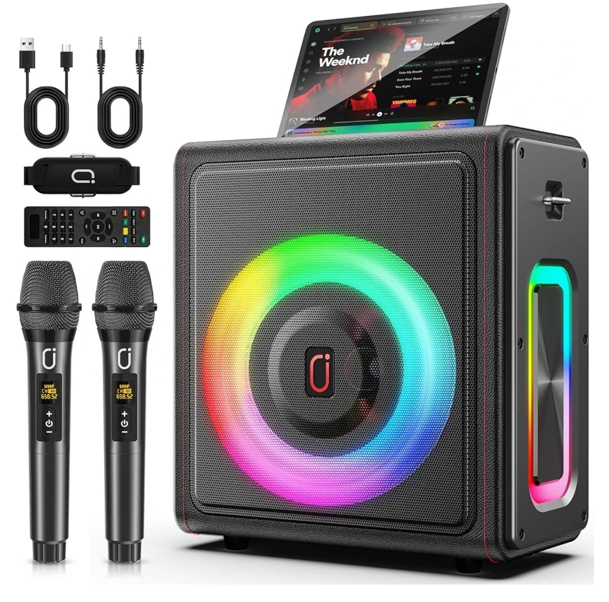 Máquina de karaoke, altavoz portátil Bluetooth 5.3