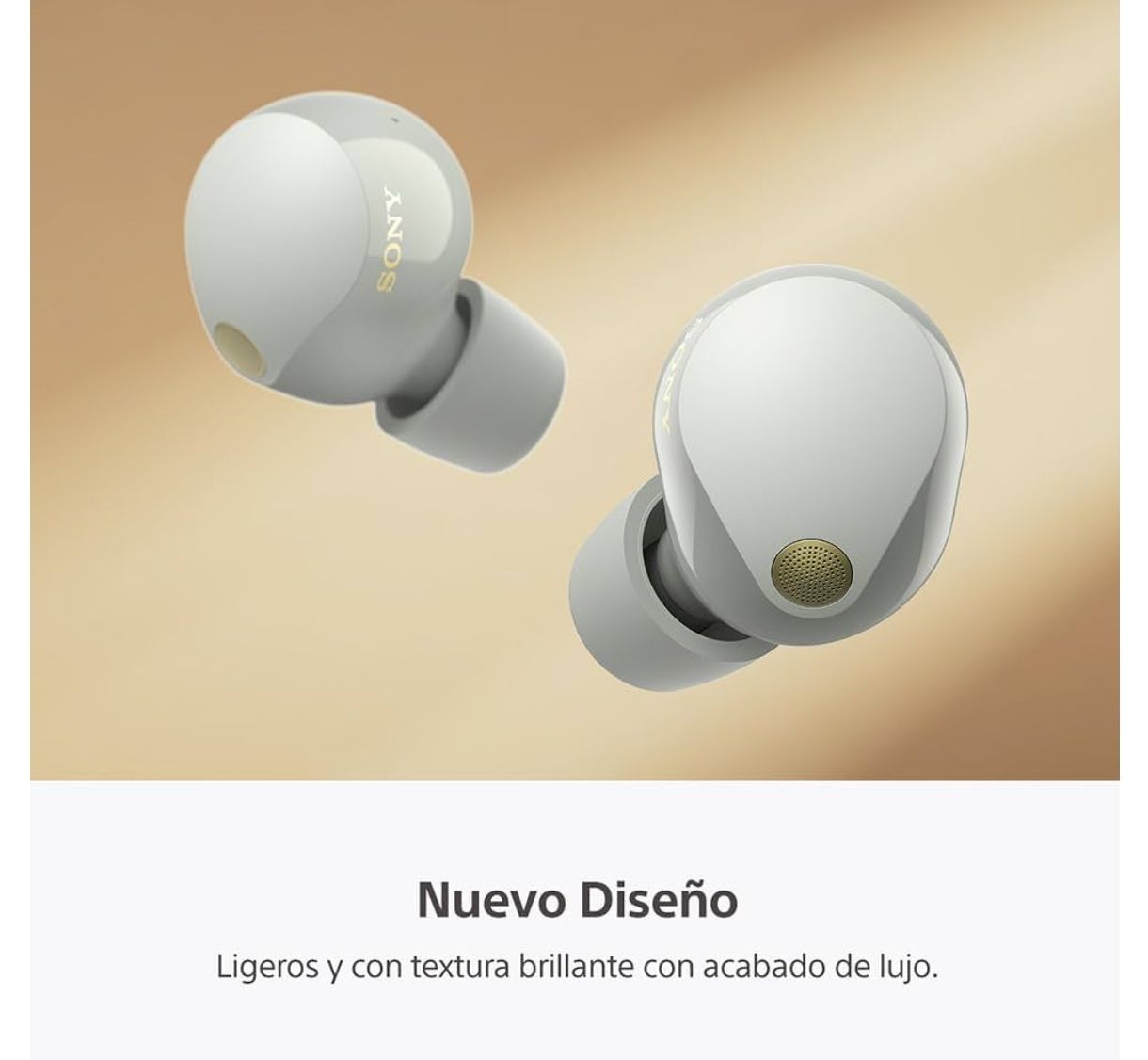 Earbuds Sony WF-1000XM5 con cancelación de Ruido, Plata