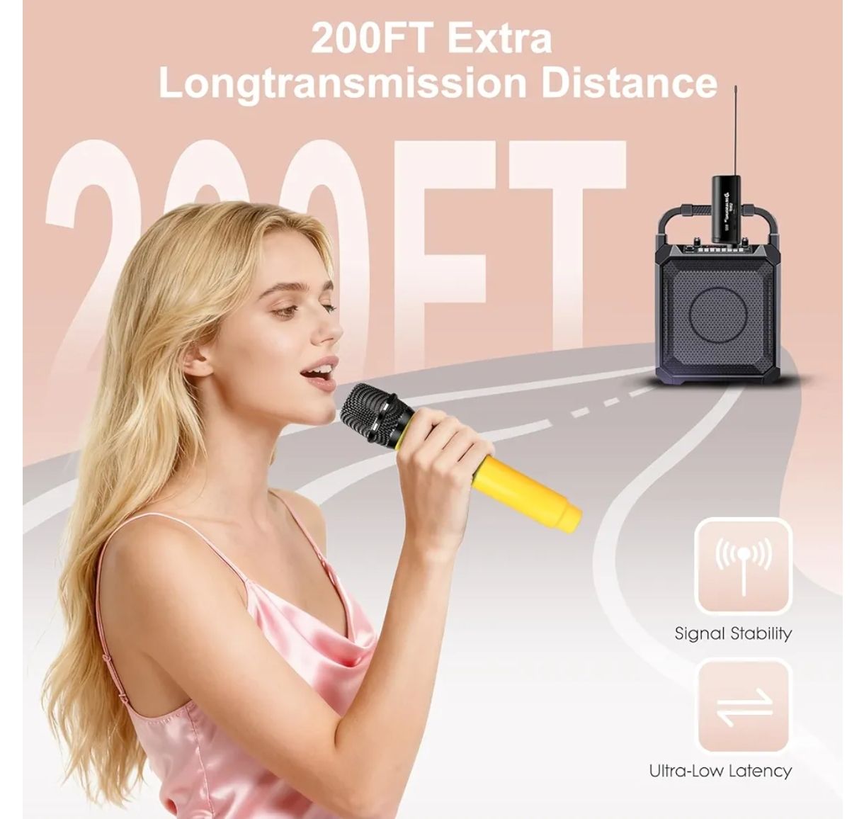 Micrófono inalámbrico para mujer
