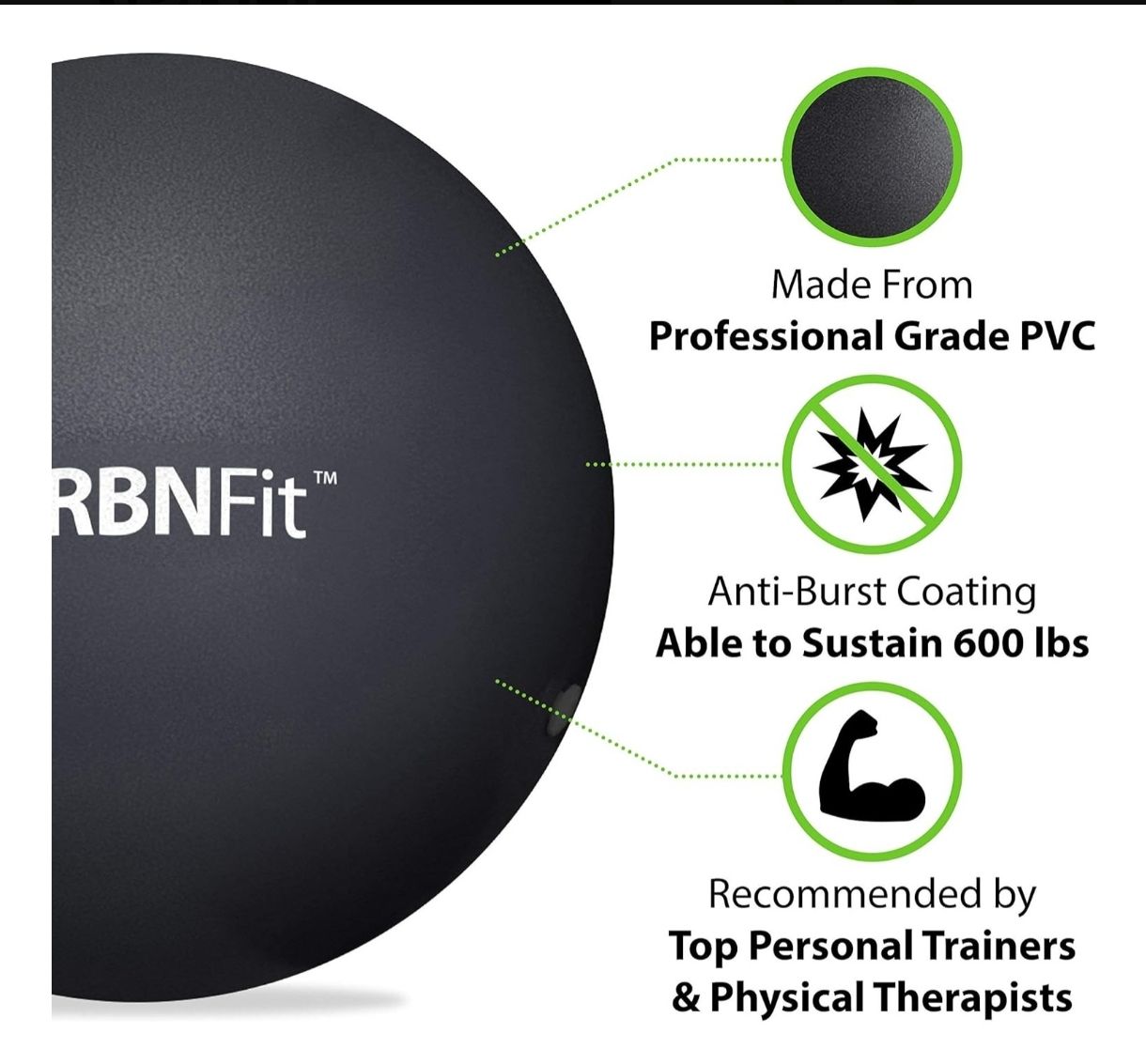 Pelota De Gimnasia Mini 9 Pulgadas Con Guía De Ejercicios