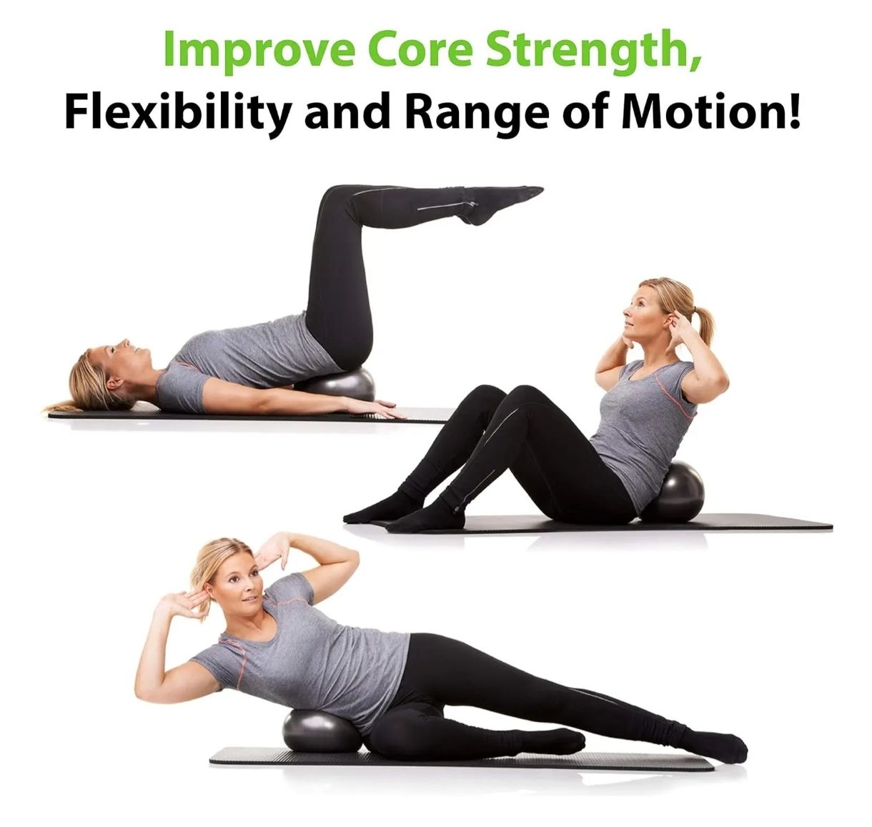 Pelota De Gimnasia Mini 9 Pulgadas Con Guía De Ejercicios