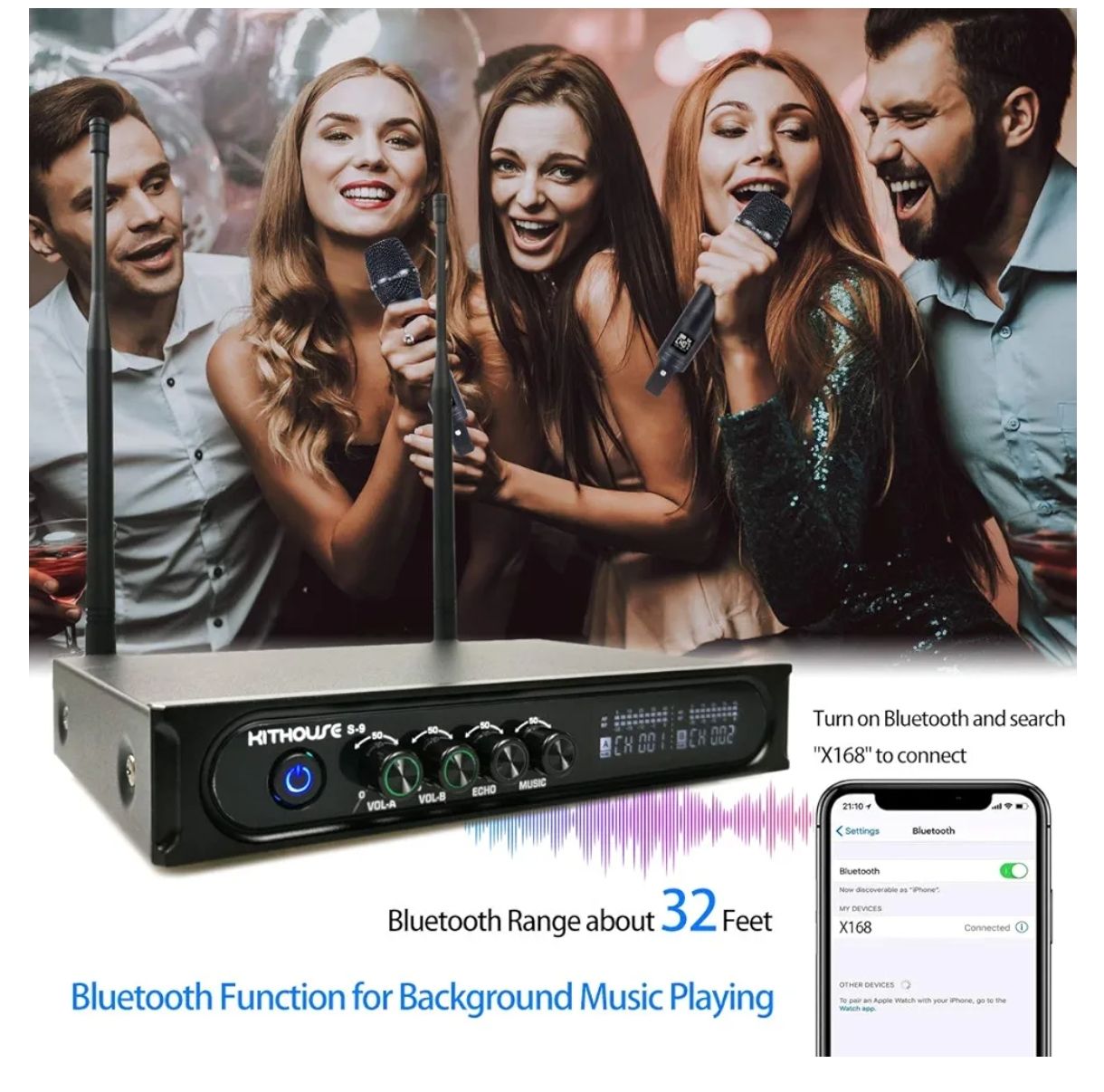 S9 UHF - Sistema de micrófono inalámbrico recargable