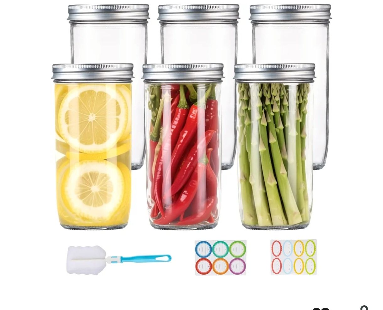 Tarros Mason de boca ancha de 24 onzas