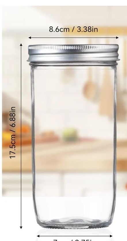 Tarros Mason de boca ancha de 24 onzas