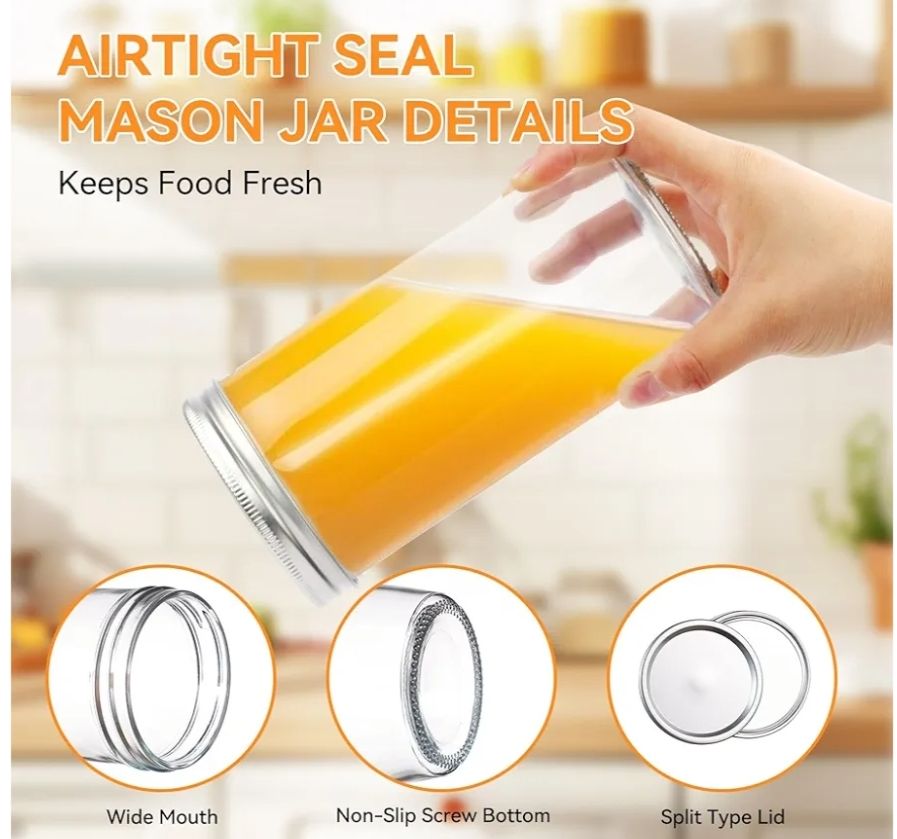 Tarros Mason de boca ancha de 24 onzas