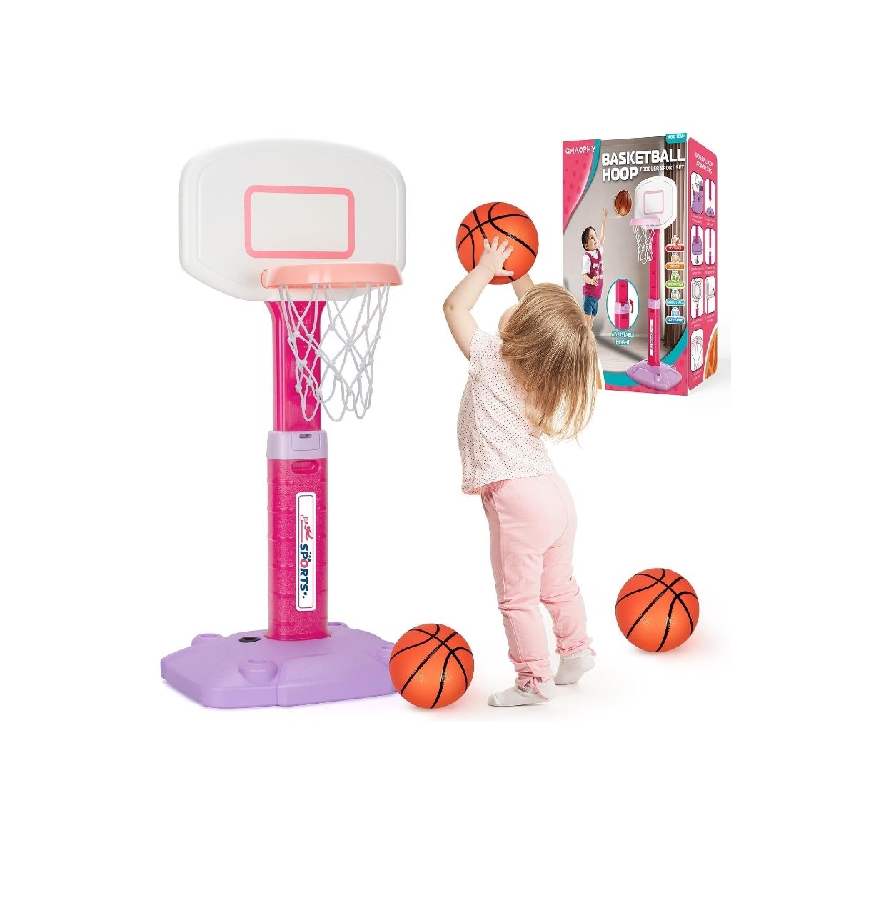 Canasta de baloncesto para niñas