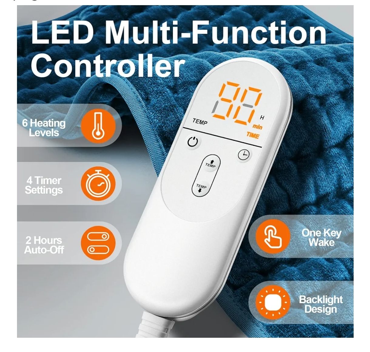 Almohadilla térmica para aliviar el dolor de espalda