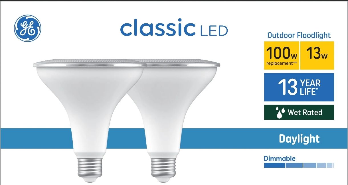 Bombillas LED GE PAR38 de 100 vatios