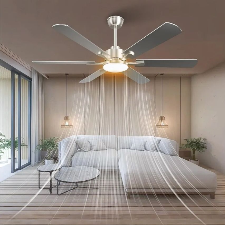 Hisummer - Ventilador de techo moderno 