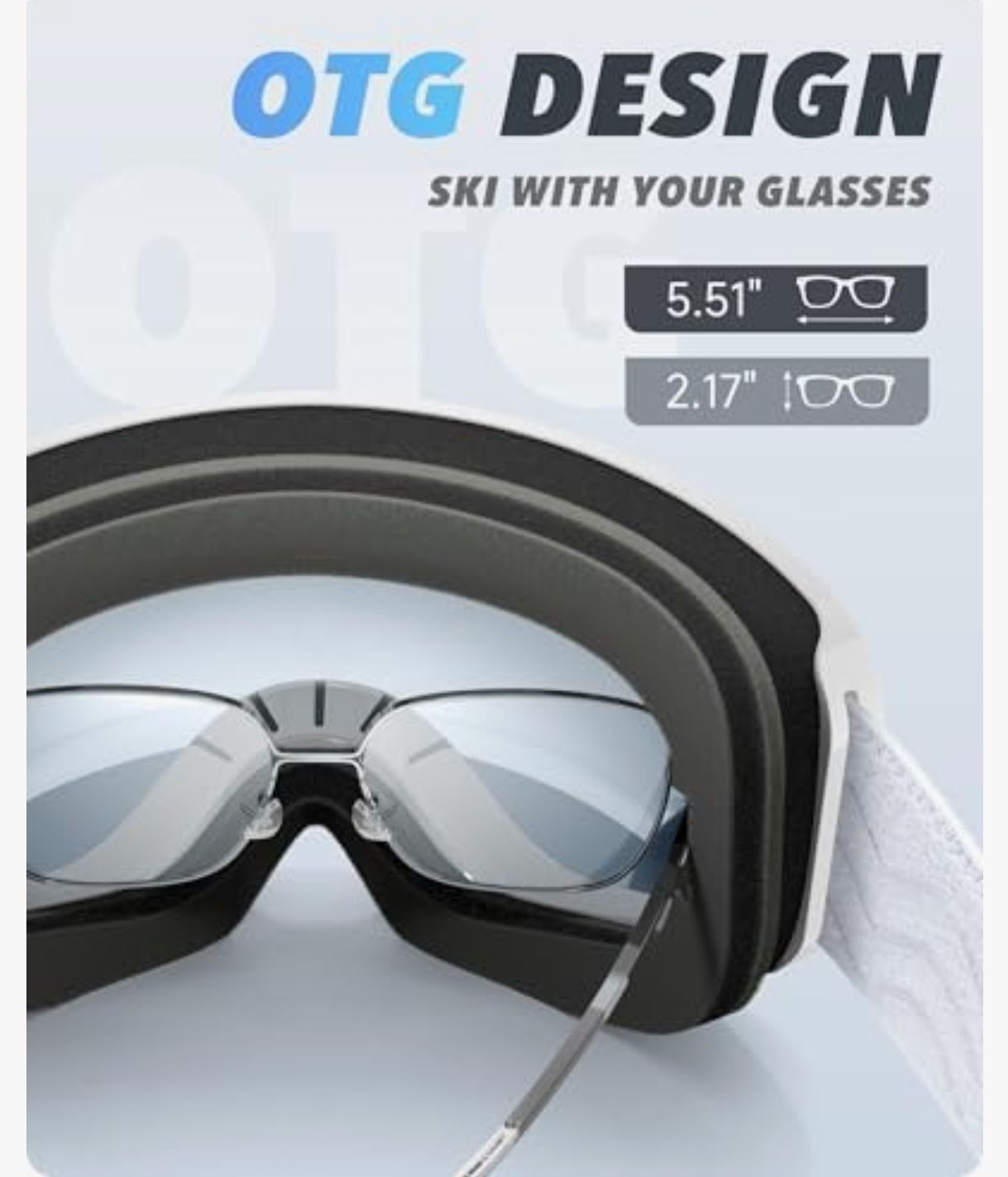 Gafas de esquí y snowboard para hombres, mujeres