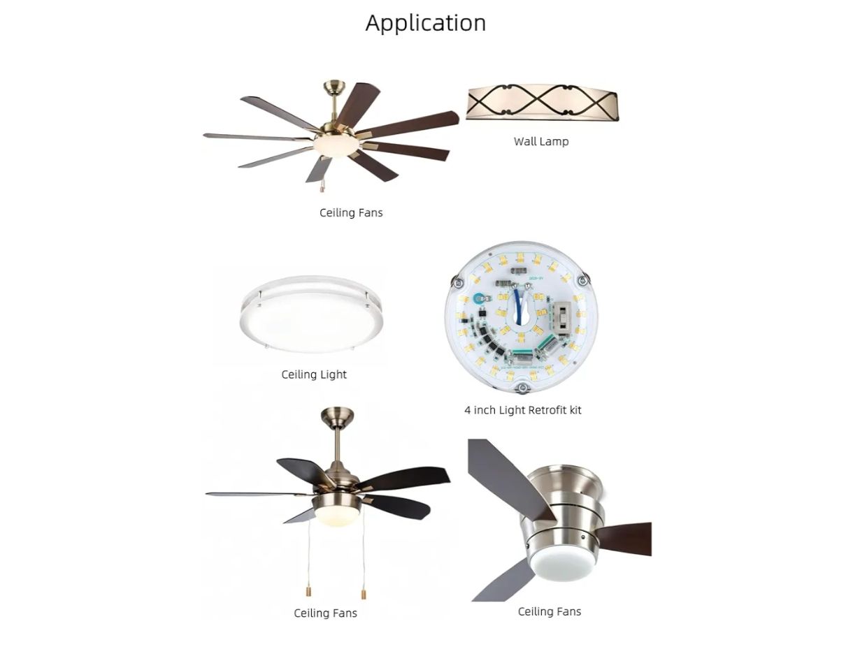 Kit de actualización de luz LED para ventilador de techo