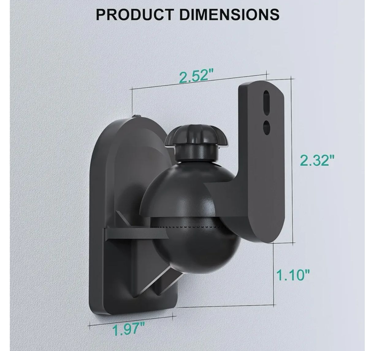 Soportes de pared WALI SWM202 para dos altavoces