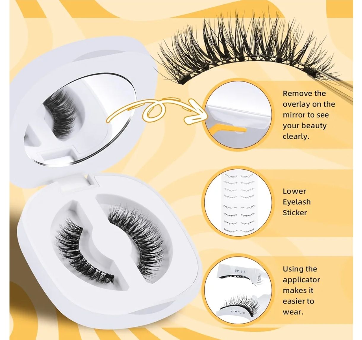 QUEWEL Pestañas magnéticas