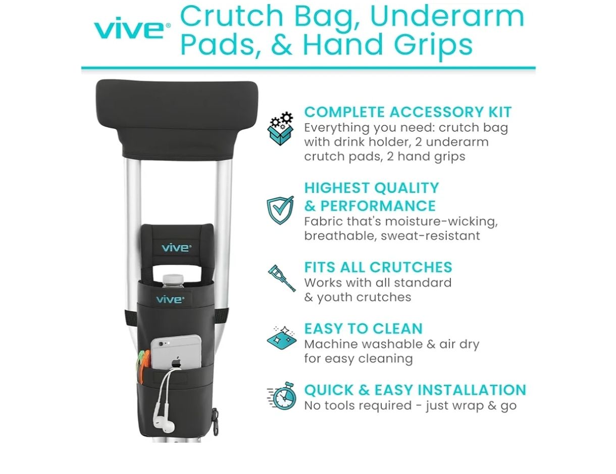 Vive almohadillas para orejas para muletas