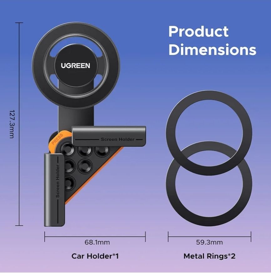 UGREEN - Soporte magnético para teléfono