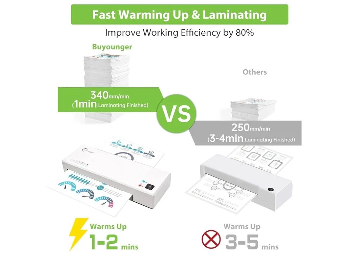 Máquina laminadora A4 en caliente y frío
