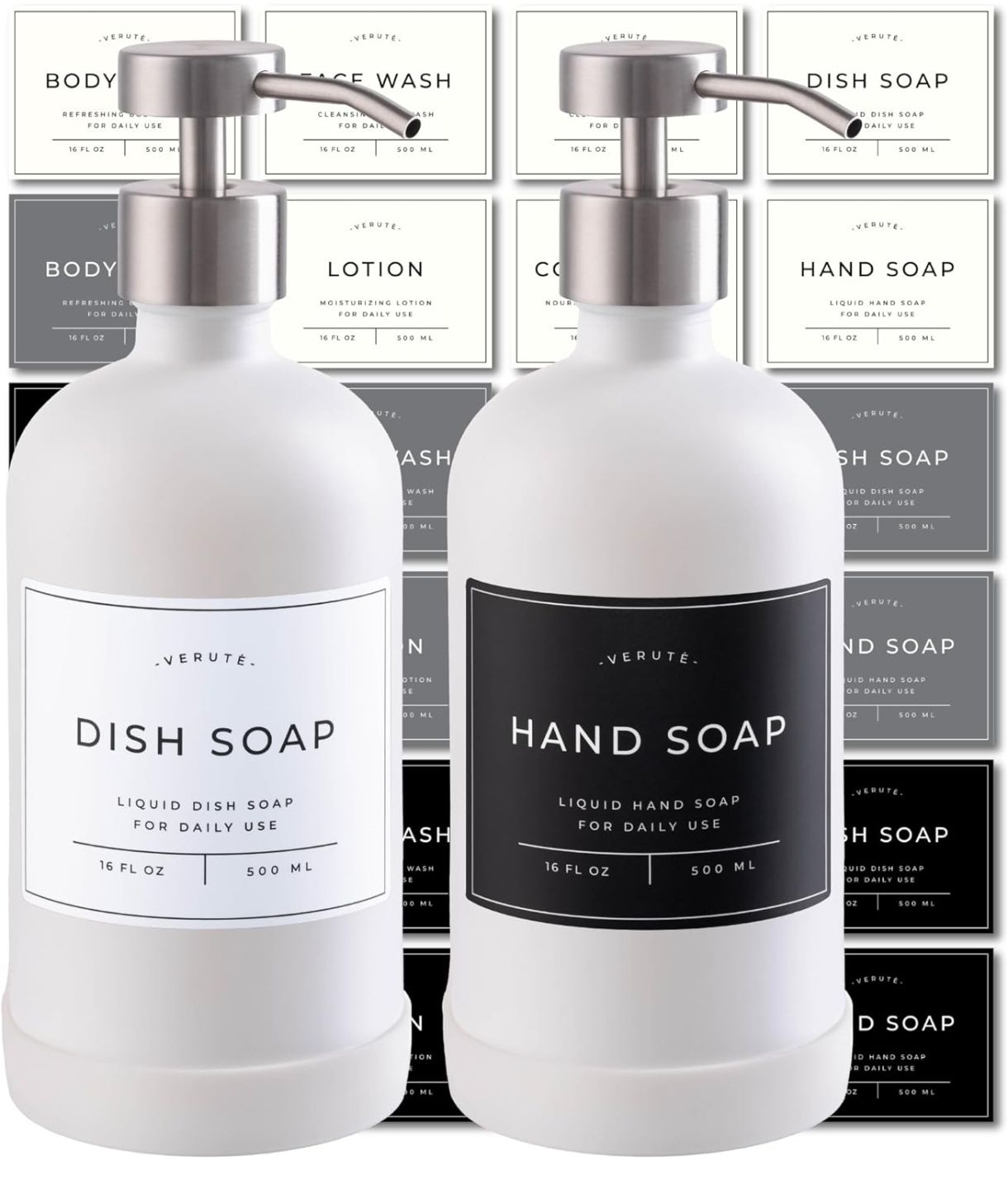 Dispensador de jabón de manos y platos para cocina y baño